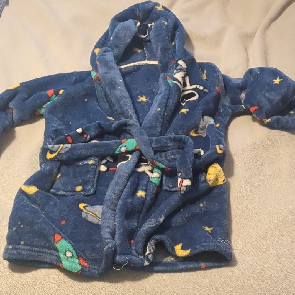 Cozy Blue Space-Themed Kids Pajamas